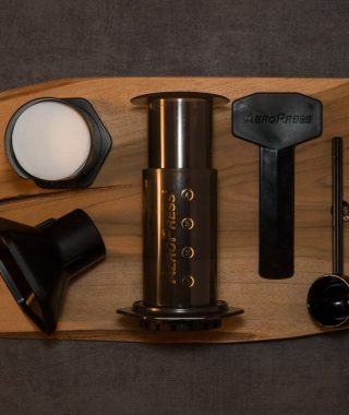 Aeropress Flatlay